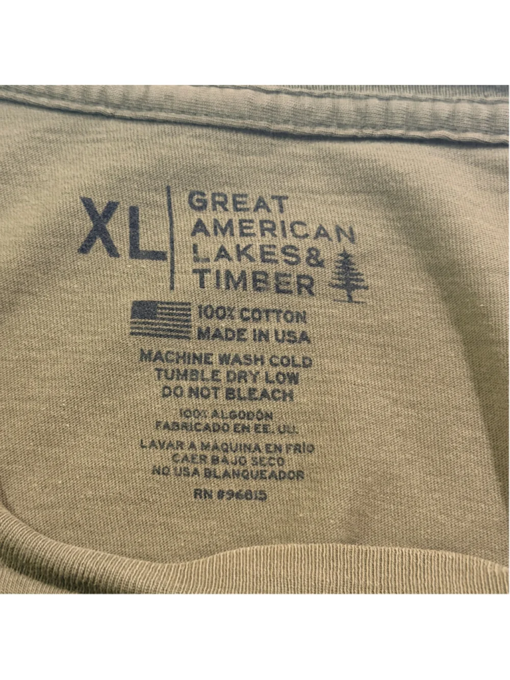 Great American Lakes & Timber Men’s XL USA Graphic T-Shirt